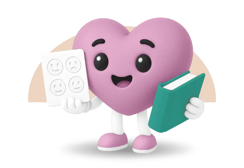 Community Management para psicólogos - cerebrito meditando con múltiples brazos y elementos de redes sociales flotando.