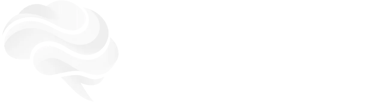 Logotipo de Psicma con cerebro estilizado en tonos blancos.